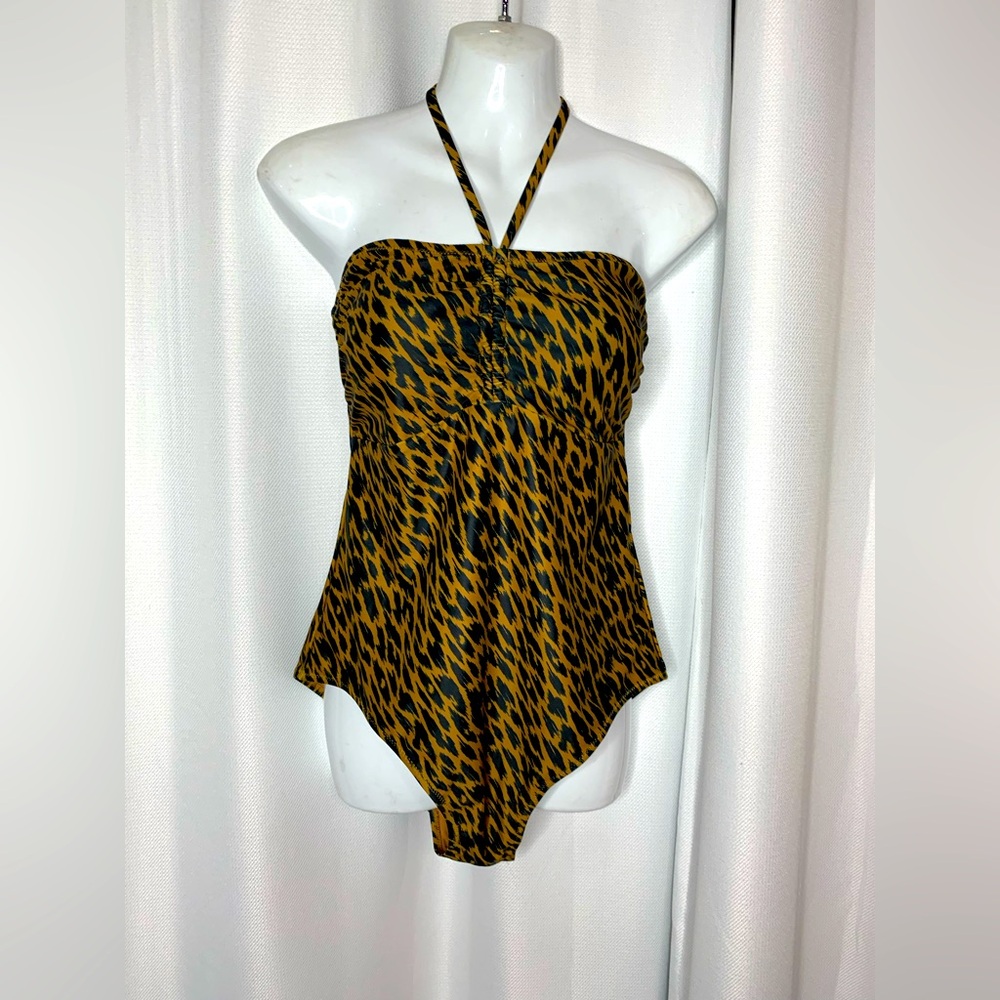 NWT Joe Fresh Leopard Print One Piece Swimsuit